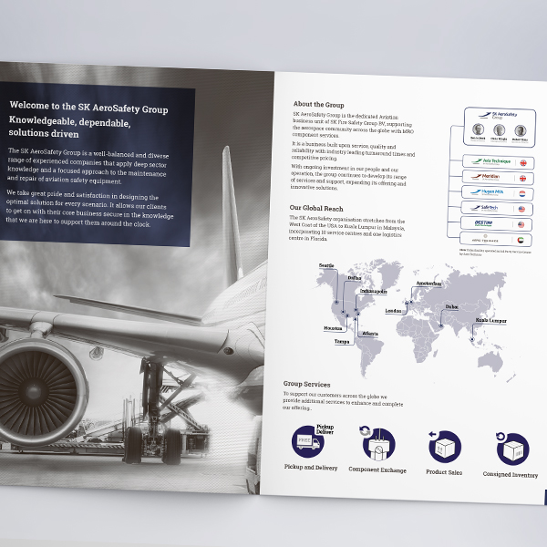 MC+Co: Web Design, SEO, Exhibition Design for SK AeroSafety